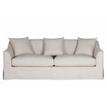 Linen 3 seater sofa with slipcover 