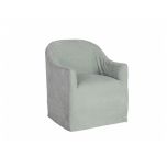 Small slipcover tub chair