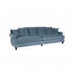 Blue upholstered sofa 