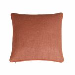 Redish scatter cushion with piping