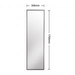 Block & Chisel rectangular standing mirror with black frame