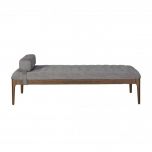 Block & Chisel rectangular grey and black speckle upholstered daybed