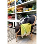 french style lounge chair in charcoal