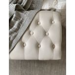 block and chisel bedend in ivory velvet