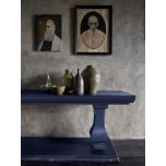 Blue painted console table Bramble collection 