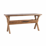 Recycled pine console with storage 