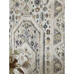 Cream tufted dhurrie rug naksha Range