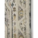 Cream tufted dhurrie rug naksha Range