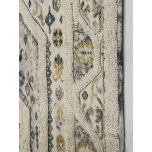 Cream tufted dhurrie rug naksha collection 