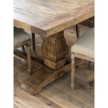 block and chisel old elm dining table