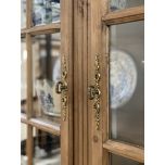 wooden french style display cabinet with cupboard storage
