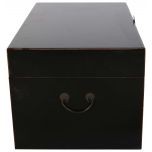Block & Chisel rectangular black storage chest