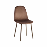 Block & Chisel brown velvet upholstered dining chair