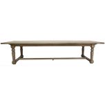 Block & Chisel grey wash oak dining table