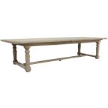 Block & Chisel grey wash oak dining table