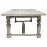 Block & Chisel grey wash oak dining table
