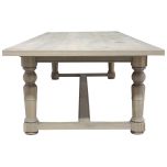 Block & Chisel grey wash oak dining table