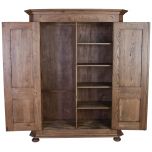 Block & Chisel solid antique weathered oak armoire
