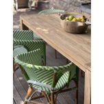 Block & Chisel rectangular outdoor teak wood dining table