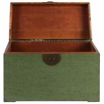 Block & Chisel green distressed wooden kist
