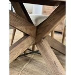 Old elm wooden dining table