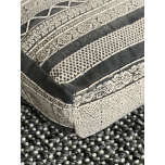black and white square ottoman naksha collection 