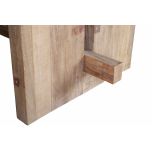 Elm wood dining table