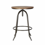 industrial style bar table with adjustable table top