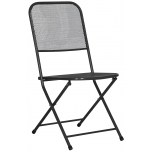 Block & Chisel grey metal outdoor dining chair