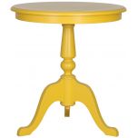 Block & Chisel round yellow lamp table