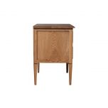 Block & Chisel FPS bedside table 2 draw solid weathered oak