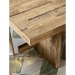 Elm wood dining table