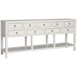 Block & Chisel white oriental inspired sideboard