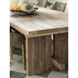 Elm wood dining table