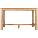 Block & Chisel rectangular reclaimed teak bar table