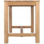 Block & Chisel rectangular reclaimed teak bar table