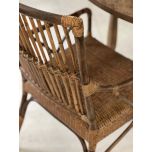 Block and chisel cane armchair 