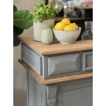 Sibley bar table in chimney sweep grey 