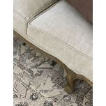 French style sofa with wooden frame