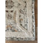 Cream tufted dhurrie rug naksha Range