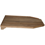 Block & Chisel solid weathered oak draining board