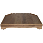 Block & Chisel solid weathered oak draining board