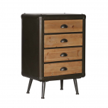 Block & chisel Industrial style bedside cabinet chest