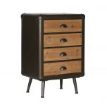 Block & chisel Industrial style bedside cabinet chest