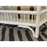 Amanda 2-tier cane console in white