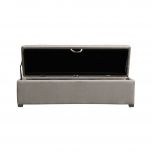 Block & Chisel linen upholstered bedend