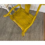 Lacquered high back chair 