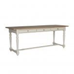 white long writing table or desk with 3 drawers and wooden top in english country style, made in south africa