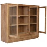Block & Chisel teak wood sideboard with glass doors