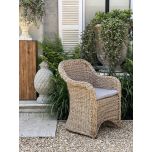 Block & Chisel rattan outdoor dining armchair